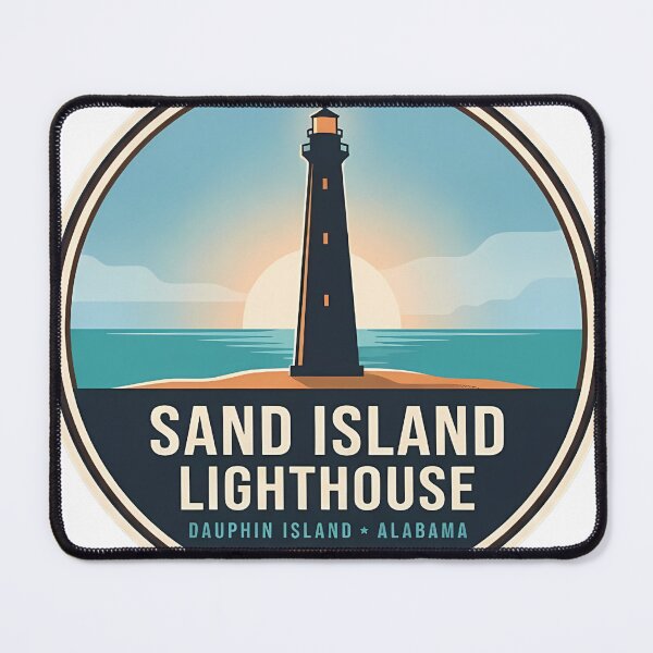 Item preview, Sand Island Lighthouse Dauphin Island Alabama designed and sold by DetourDgn.