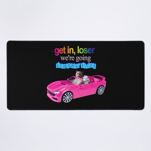 Item preview, Get In Loser We'Re Going Dumpster Diving Raccoon Possum Word Art designed and sold by Kaleighcormack.