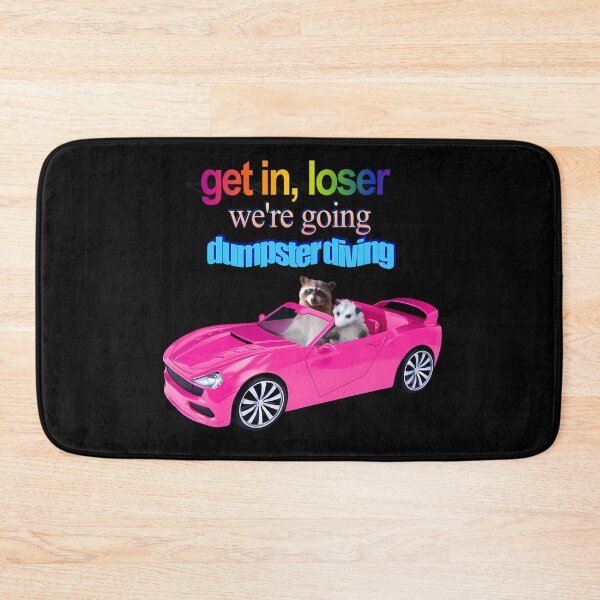 Item preview, Get In Loser We'Re Going Dumpster Diving Raccoon Possum Word Art  designed and sold by Kaleighcormack.