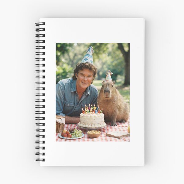 Item preview, David hasselhoff capybara picnic capybaras animal pet nature meme memes funny parody christmas birthday  designed and sold by CheeseBlueprint.