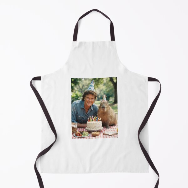 Item preview, David hasselhoff capybara picnic capybaras animal pet nature meme memes funny parody christmas birthday  designed and sold by CheeseBlueprint.