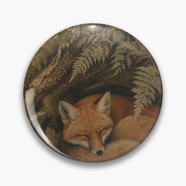 Item preview, Fern Hollow Rest - Cottage Woodland Fox designed and sold by bapupa.
