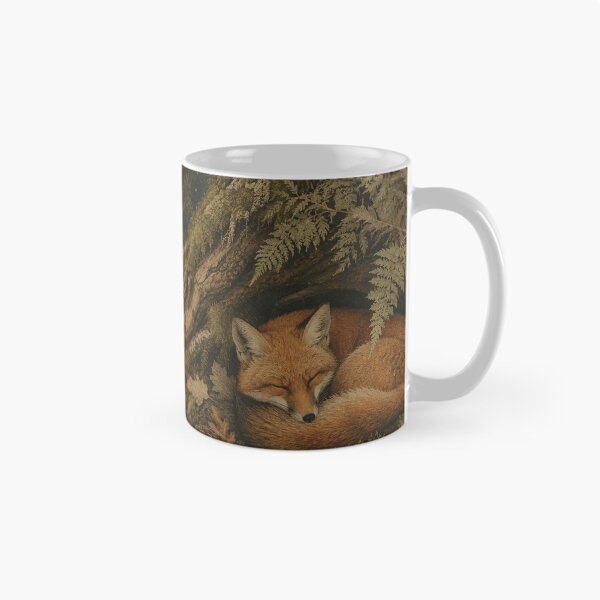 Item preview, Fern Hollow Rest - Cottage Woodland Fox designed and sold by bapupa.