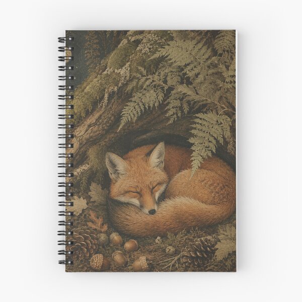 Item preview, Fern Hollow Rest - Cottage Woodland Fox designed and sold by bapupa.