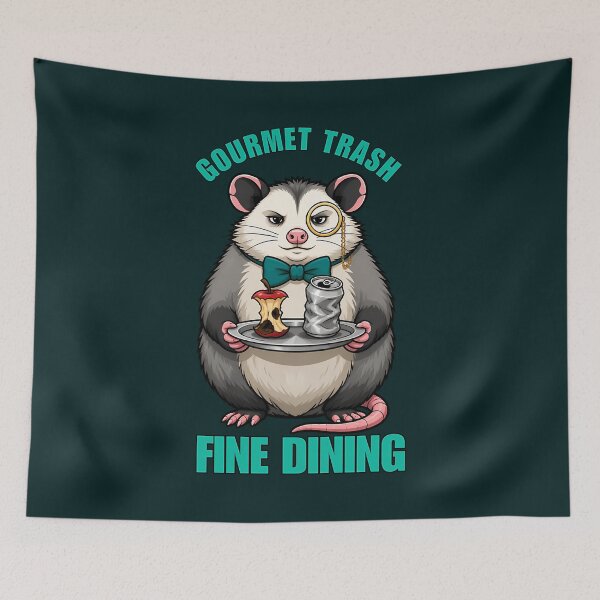 Item preview, Gourmet Trash Fine Dining - Fancy Opossum Meme designed and sold by Kaleighcormack.