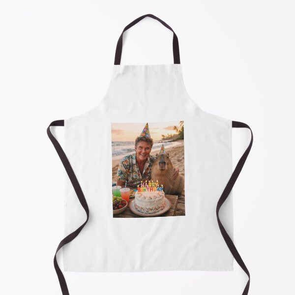 Item preview, David hasselhoff capybara beach capybaras animal pet nature meme memes funny parody christmas birthday  designed and sold by CheeseBlueprint.