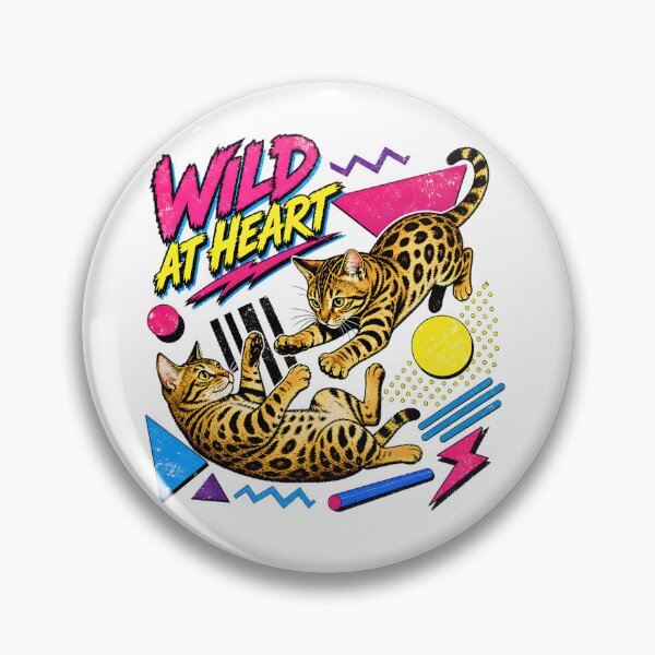 Item preview, Wild at Heart – 90s Memphis Style Bengal Cats designed and sold by Bengoer18.