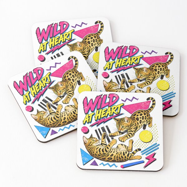 Item preview, Wild at Heart – 90s Memphis Style Bengal Cats designed and sold by Bengoer18.