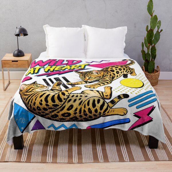 Item preview, Wild at Heart – 90s Memphis Style Bengal Cats designed and sold by Bengoer18.