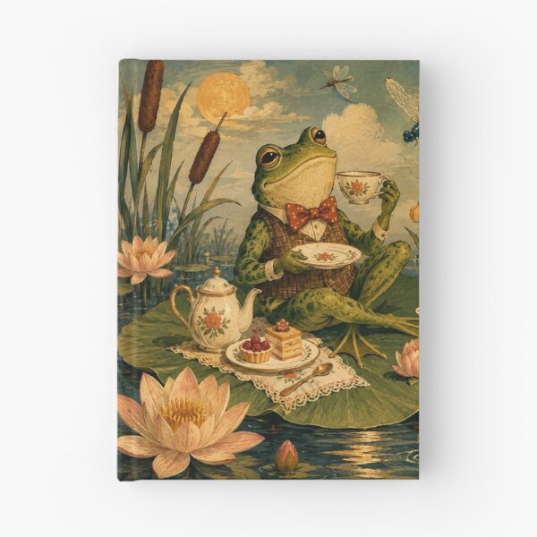 Item preview, Lily Pad Tea - Cottage Woodland Frog designed and sold by bapupa.