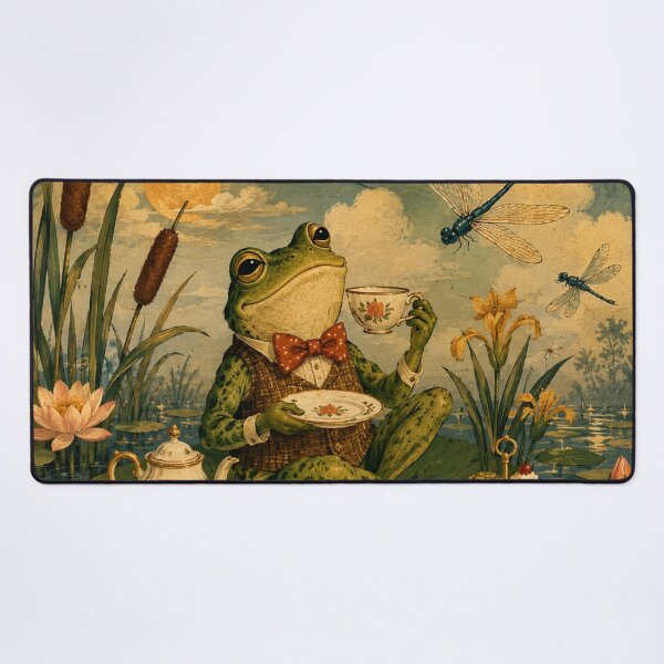 Item preview, Lily Pad Tea - Cottage Woodland Frog designed and sold by bapupa.