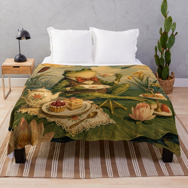 Item preview, Lily Pad Tea - Cottage Woodland Frog designed and sold by bapupa.