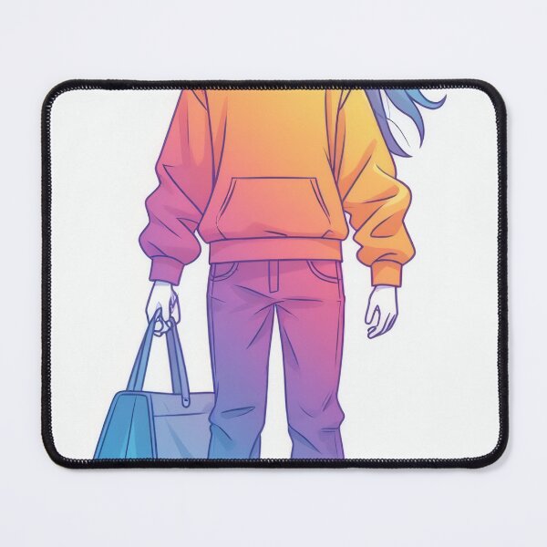 Item preview, Modern woman with colorful hair and clothes designed and sold by Mianku | Für das Leben.