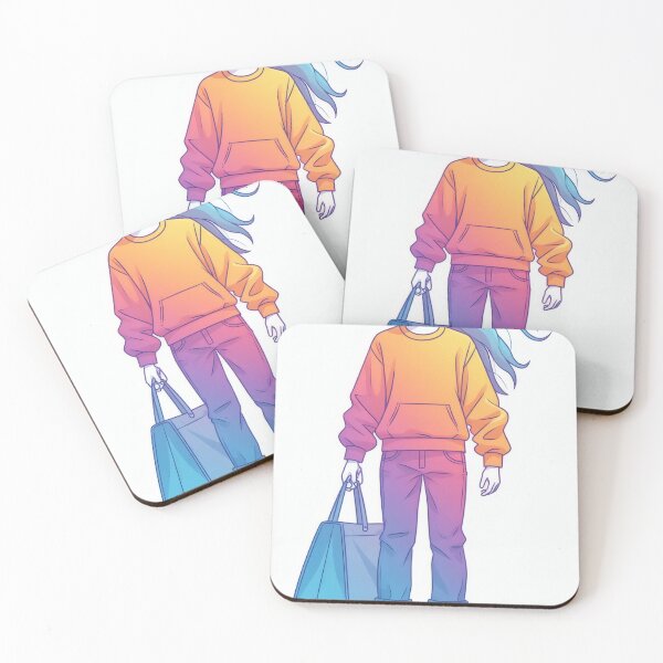 Item preview, Modern woman with colorful hair and clothes designed and sold by Mianku | Für das Leben.