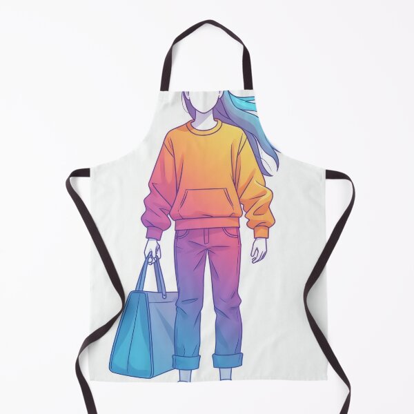 Item preview, Modern woman with colorful hair and clothes designed and sold by Mianku | Für das Leben.