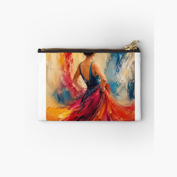 Item preview, Vibrant Dancer in Motion – Abstract Impasto Oil Painting designed and sold by Arts121.