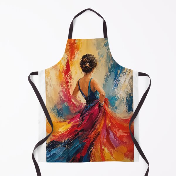 Item preview, Vibrant Dancer in Motion – Abstract Impasto Oil Painting designed and sold by Arts121.