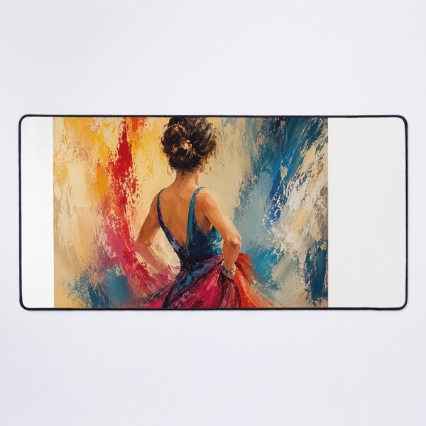 Item preview, Vibrant Dancer in Motion – Abstract Impasto Oil Painting designed and sold by Arts121.