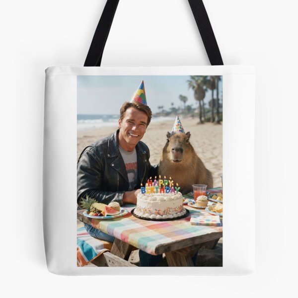 Item preview, arnold schwarzenegger  capybara beach capybaras animal pet nature meme memes funny parody christmas birthday  designed and sold by CheeseBlueprint.