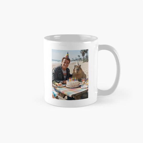 Item preview, arnold schwarzenegger  capybara beach capybaras animal pet nature meme memes funny parody christmas birthday  designed and sold by CheeseBlueprint.