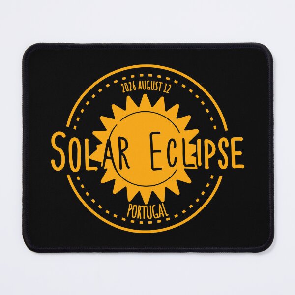 Item preview, Portugal 2026 august 12 Solar Eclipse orange color design designed and sold by EmeraldeaArt.