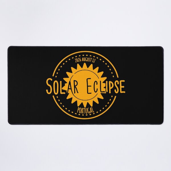 Item preview, Portugal 2026 august 12 Solar Eclipse orange color design designed and sold by EmeraldeaArt.
