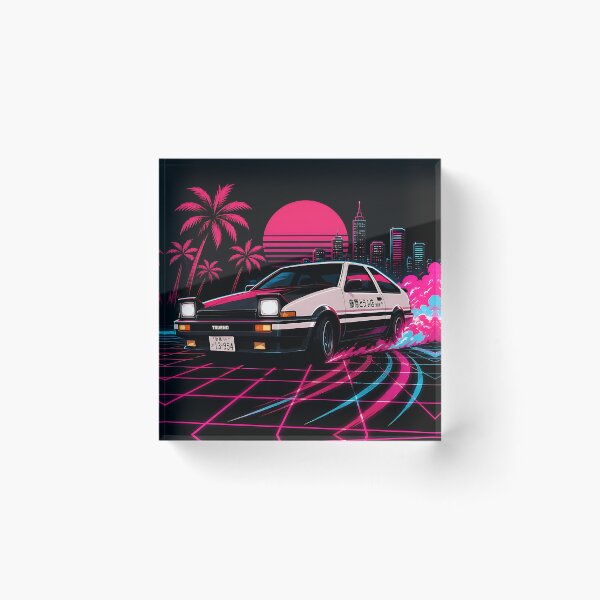 Item preview, Synthwave AE86 Drift Retro 80s Neon JDM designed and sold by MUGEN WORKS.