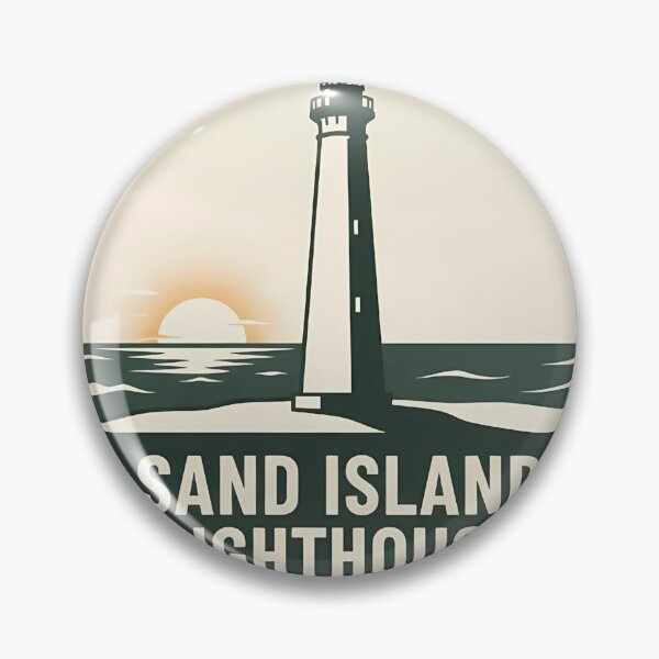 Item preview, Sand Island Lighthouse Dauphin Island Alabama designed and sold by DetourDgn.
