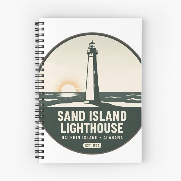Item preview, Sand Island Lighthouse Dauphin Island Alabama designed and sold by DetourDgn.