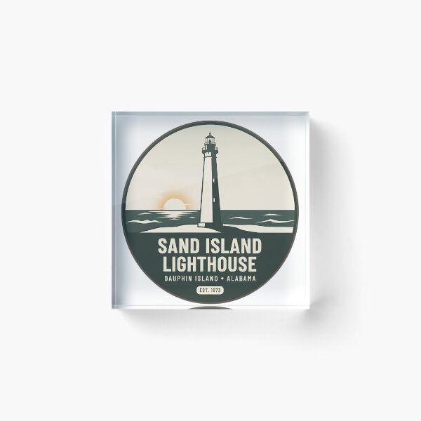 Item preview, Sand Island Lighthouse Dauphin Island Alabama designed and sold by DetourDgn.