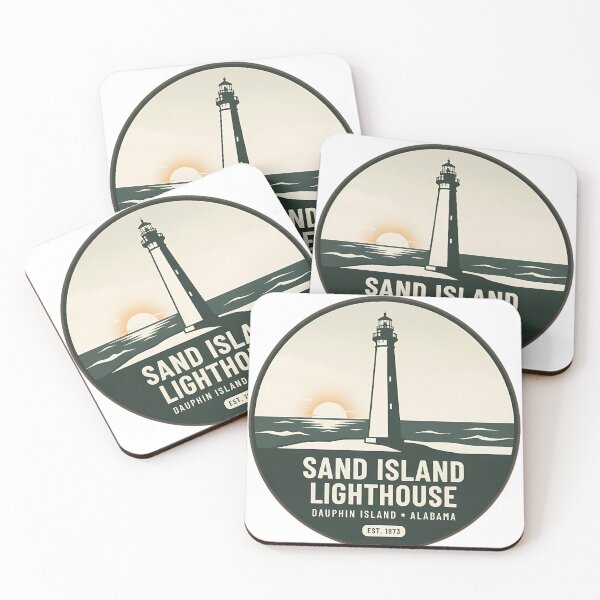 Item preview, Sand Island Lighthouse Dauphin Island Alabama designed and sold by DetourDgn.