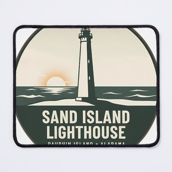 Item preview, Sand Island Lighthouse Dauphin Island Alabama designed and sold by DetourDgn.