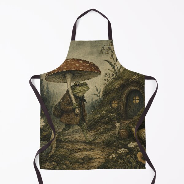 Item preview, Mushroom Umbrella - Cottage Woodland Frog designed and sold by bapupa.