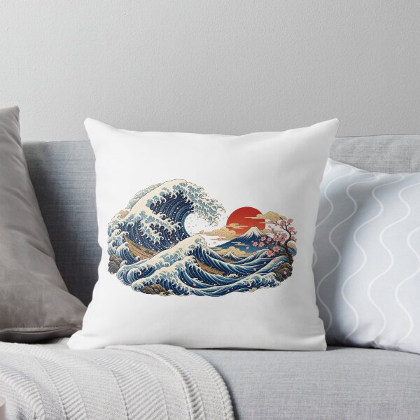 Item preview, Traditional Ukiyo-e Ocean Wave Japanese Print designed and sold by meow906.