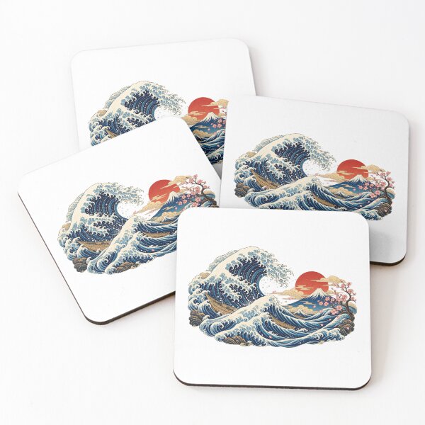 Item preview, Traditional Ukiyo-e Ocean Wave Japanese Print designed and sold by meow906.