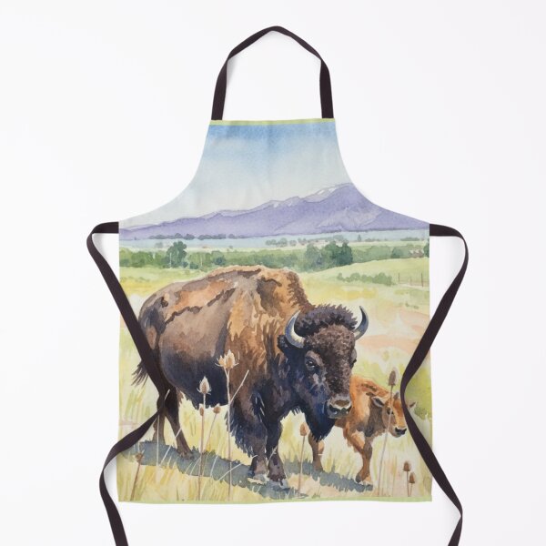 Item preview, Bison and Calf, Montana designed and sold by Pinkgnomie.