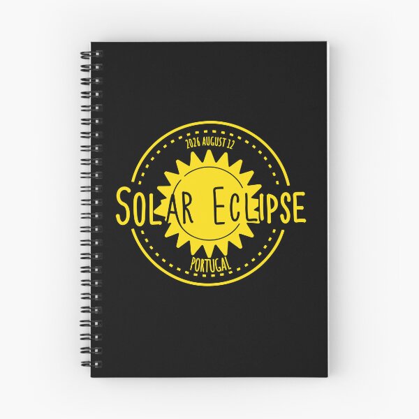 Item preview, Portugal 2026 august 12 Solar Eclipse yellow color design designed and sold by EmeraldeaArt.
