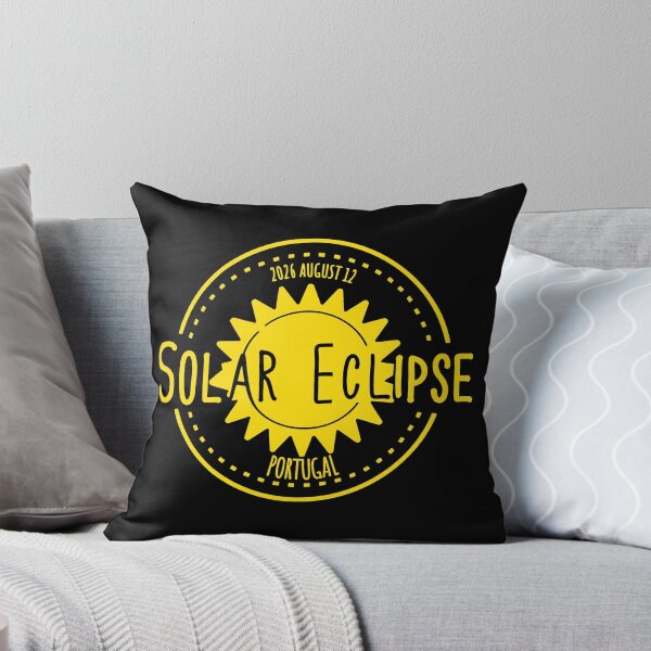 Item preview, Portugal 2026 august 12 Solar Eclipse yellow color design designed and sold by EmeraldeaArt.