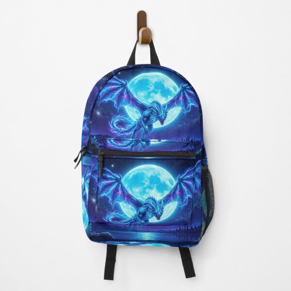 Item preview, Blue Dragon Flying Over Night City designed and sold by DWolf04.