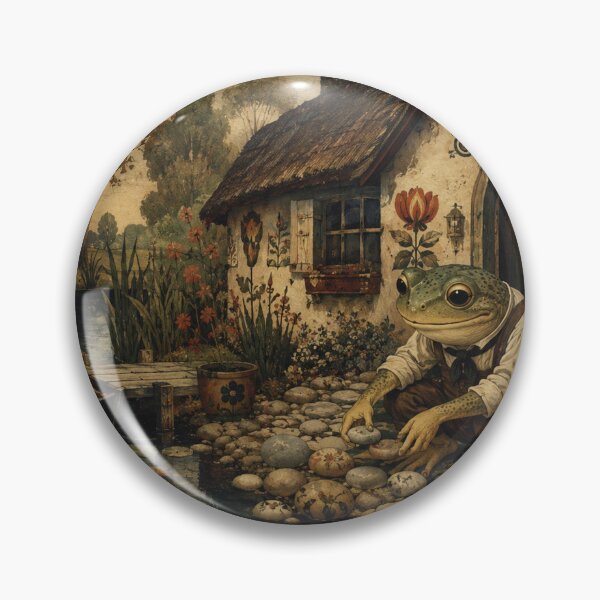 Item preview, Pondside Cottage - Cottage Woodland Frog designed and sold by bapupa.