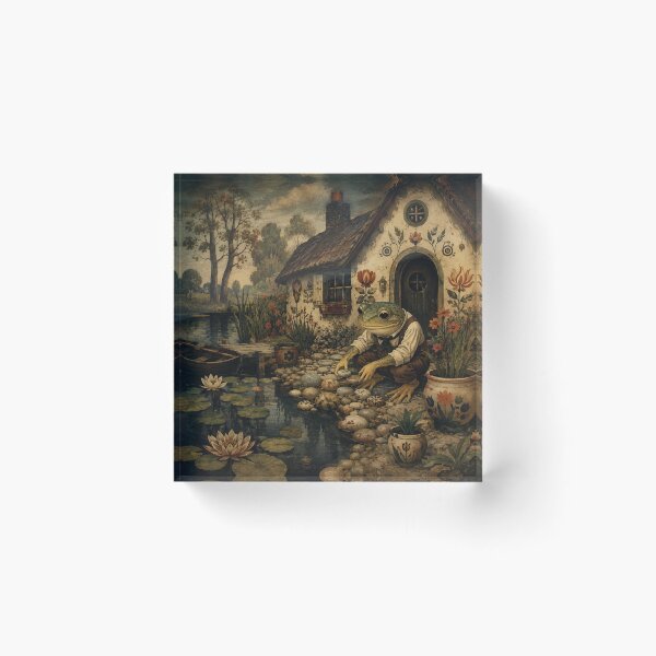 Item preview, Pondside Cottage - Cottage Woodland Frog designed and sold by bapupa.