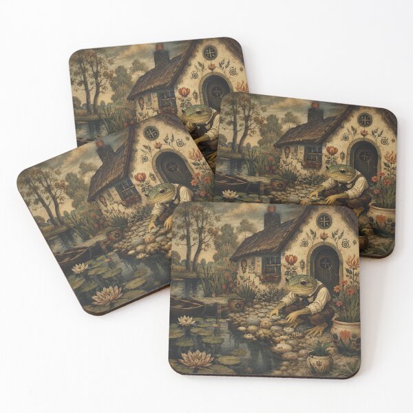 Item preview, Pondside Cottage - Cottage Woodland Frog designed and sold by bapupa.