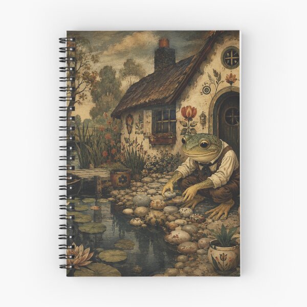 Item preview, Pondside Cottage - Cottage Woodland Frog designed and sold by bapupa.