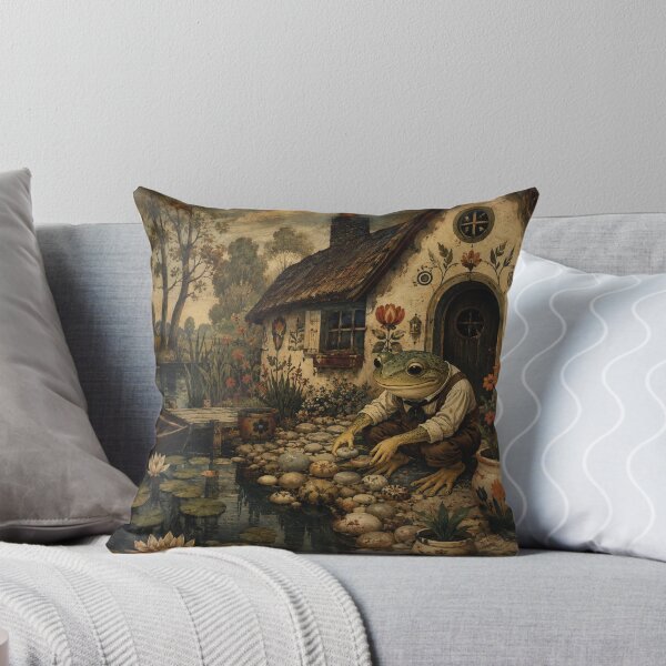 Item preview, Pondside Cottage - Cottage Woodland Frog designed and sold by bapupa.