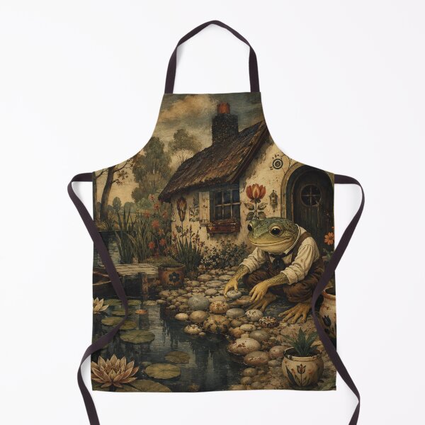 Item preview, Pondside Cottage - Cottage Woodland Frog designed and sold by bapupa.