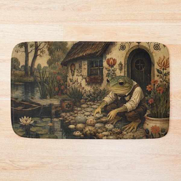 Item preview, Pondside Cottage - Cottage Woodland Frog designed and sold by bapupa.