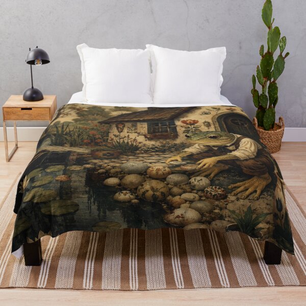 Item preview, Pondside Cottage - Cottage Woodland Frog designed and sold by bapupa.