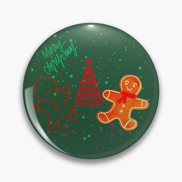 Item preview, Cute Christmas Gingerbread Man and Tree Pattern.  designed and sold by DodoCraft3.