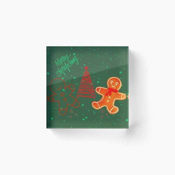Item preview, Cute Christmas Gingerbread Man and Tree Pattern.  designed and sold by DodoCraft3.