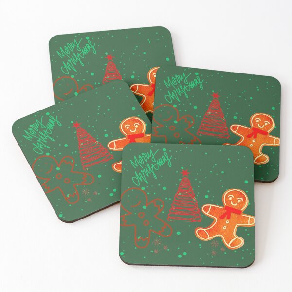 Item preview, Cute Christmas Gingerbread Man and Tree Pattern.  designed and sold by DodoCraft3.